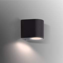 LUZ DE PAREDE HERMES OVAL PRETO