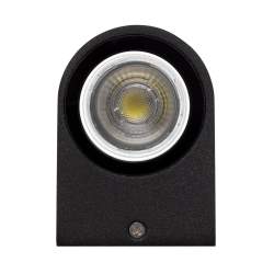 LUZ DE PAREDE HERMES OVAL PRETO