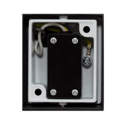 LUZ DE PAREDE HERMES OVAL PRETO