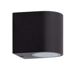 LUZ DE PAREDE HERMES OVAL PRETO