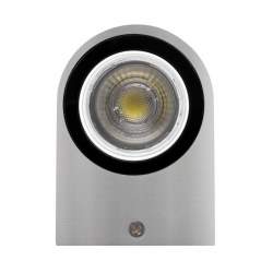LUZ DE PAREDE HERMES OVAL ALUMÍNIO