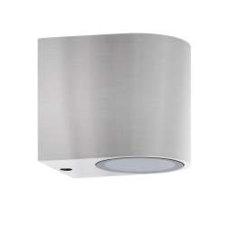 LUZ DE PAREDE HERMES OVAL ALUMÍNIO