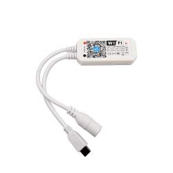 Controlador LED RGB Controle WIFI e controle 24 botões Fita LED 12-24V