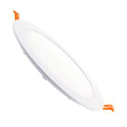 Pacote 40 unidades downlight led plano 18W redondo branco