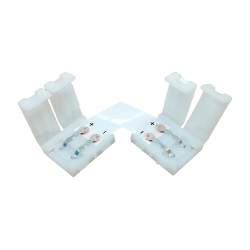 Conector L fita led monocolor 10 mm