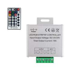 Controlador RGB Controle Remoto RF 28 botões Fita LED 12/24V
