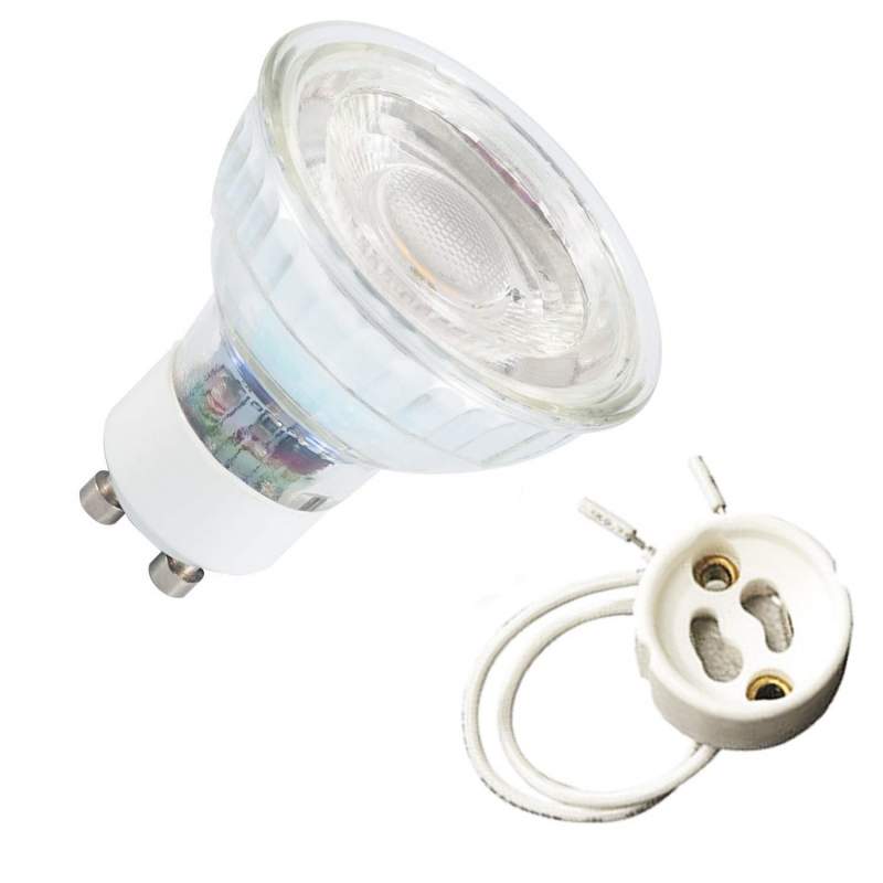 Furioso plan de ventas Porque Pack Bombillas LED Gu10 cristal COB 7W + Casquillo | BombillasLed360
