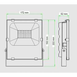 Projetor de 30 w Lumileds regulável