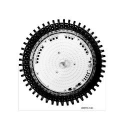 Campânula LED industrial 200W UFO ultra fina driveless