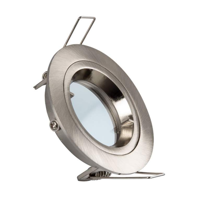 vigia redonda basculante para GU10/MR16 prata