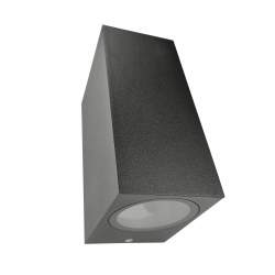 APLIQUE DE PAREDE HERA preto  iluminação dupla face
