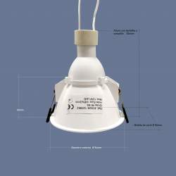 Vigia redondo DESIGN branco