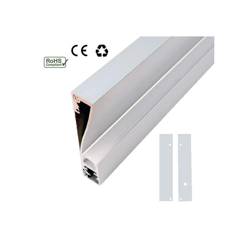 PERFIL RODAPES ALUMÍNIO ANODIZADO PRATA 168016