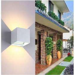 LUZ DE PAREDE ZEUS BRANCO 6W ILUMINAÇÃO DUPLA FACE