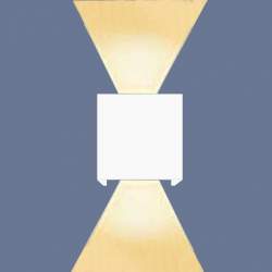 LUZ DE PAREDE ZEUS BRANCO 6W ILUMINAÇÃO DUPLA FACE