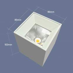 LUZ DE TETO RUBI BRANCO 10W