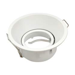 Ojo de buey redondo orientable blanco de pc