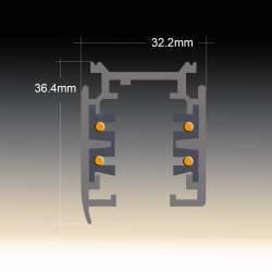 Trilha trifásica para holofotes LED (2 metros)