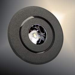 Candeeiro de tecto LED 3W MINILED preto