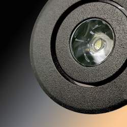 Candeeiro de tecto LED 3W MINILED preto