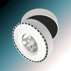 APLIQUE DE TECTO LED MARINHO VENT PRETO/BRANCO 12W