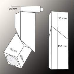 Luz Da Trilha Led 1 Fase 15W led COB CREE articulado branco