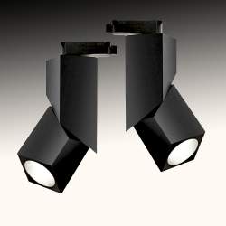 Luz Da Trilha Led 1 Fase 15W led COB CREE articulado preto