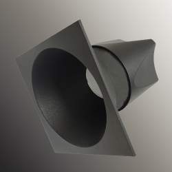 PROJETOR LED RECESSO CAVUS 12W LUMINUS-CREE QUADRADO-PRETO