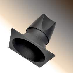 PROJETOR LED RECESSO CAVUS 12W LUMINUS-CREE QUADRADO-PRETO