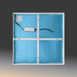 Candeeiro tecto LED de superfície quadrada branca 48W