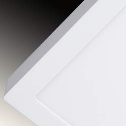 Candeeiro tecto LED de superfície quadrada branca 18W