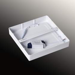 Candeeiro tecto LED de superfície quadrada branca 18W