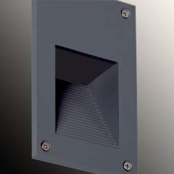 Baliza LED TEMUYIN lacada em cinza 3W