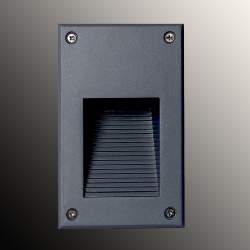 Baliza LED TEMUYIN lacada em cinza 3W