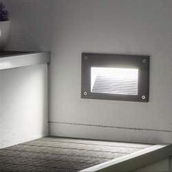 Baliza LED TANGUT lacada em cinza 3W