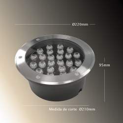 Refletor led embutido 24W