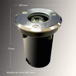 Refletor led recesso 1W