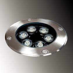 Foco led empotrable en suelo 6W