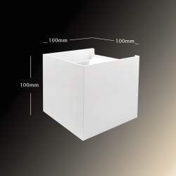 LUZ DE PAREDE ZEUS BRANCO 6W ILUMINAÇÃO DUPLA FACE
