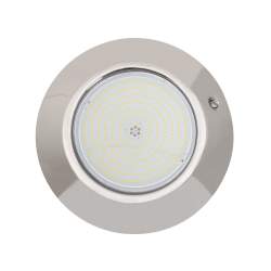 Luz Led para Piscina Montagem Superfície  Ø238mm 24W inox - 1