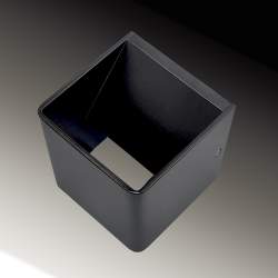 LUZ DE PAREDE MERCURY PRETO 6W ILUMINAÇÃO DUPLA FACE