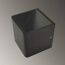 LUZ DE PAREDE MERCURY PRETO 6W ILUMINAÇÃO DUPLA FACE