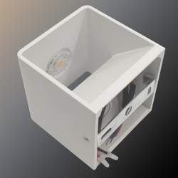 APLIQUE DE PAREDE MERCURY BRANCO 6W ILUMINAÇÃO DUPLA FACE