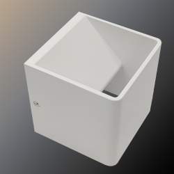 APLIQUE DE PAREDE MERCURY BRANCO 6W ILUMINAÇÃO DUPLA FACE