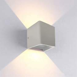 APLIQUE DE PAREDE MERCURY BRANCO 6W ILUMINAÇÃO DUPLA FACE