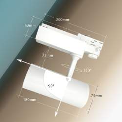 LUZ DA TRILHA LED TRIFÁSICO COB ESPECIAL PEIXE 30W