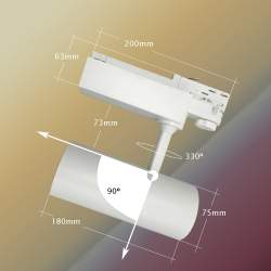 LUZ DA TRILHA LED TRIFÁSICO COB ESPECIAL CARNE 30W