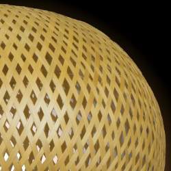 Lámpara de Techo Colgante Bambu ANNAPURNA 1xe27 Natural 45x45
