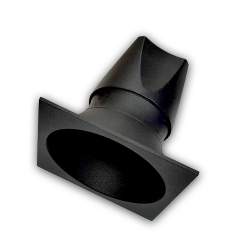 PROJETOR LED RECESSO CAVUS 12W LUMINUS-CREE QUADRADO-PRETO