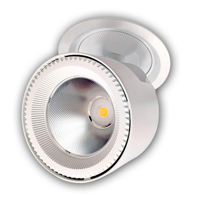 PROJETOR LED RECESSO-ORIEBLE MOKSA 20W CREE BRANCO